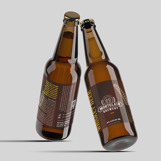 Bierflaschenaufkleber
