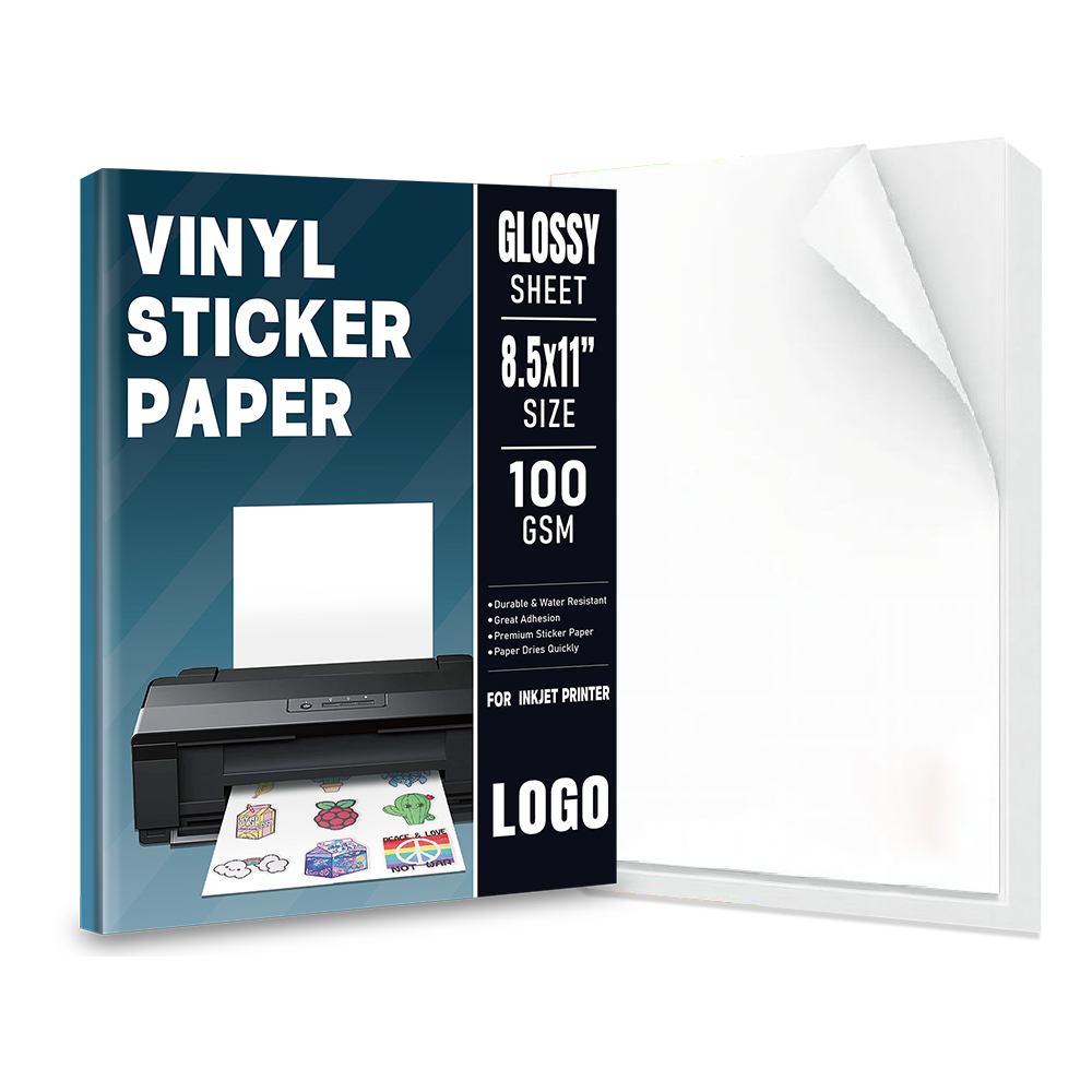 Glänzendes Vinyl-Aufkleberpapier