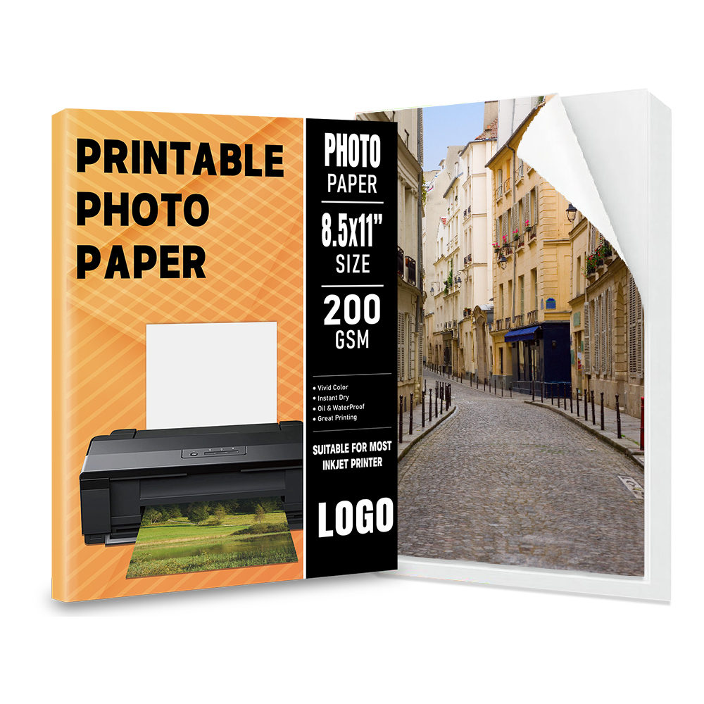 Tintenstrahldruckbares, klares Fotoaufkleberpapier