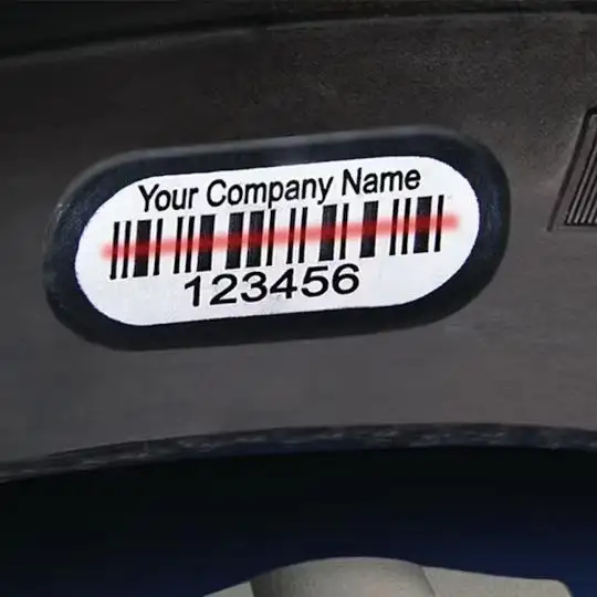 Reifenvulkanisierungsbarcode-Etikett