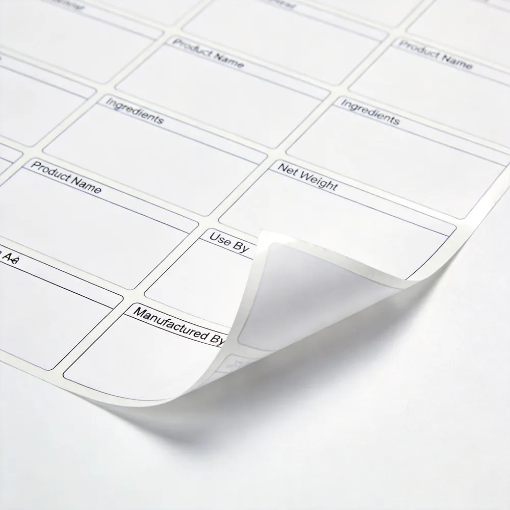 Individuelle Produktetiketten Vinyl
