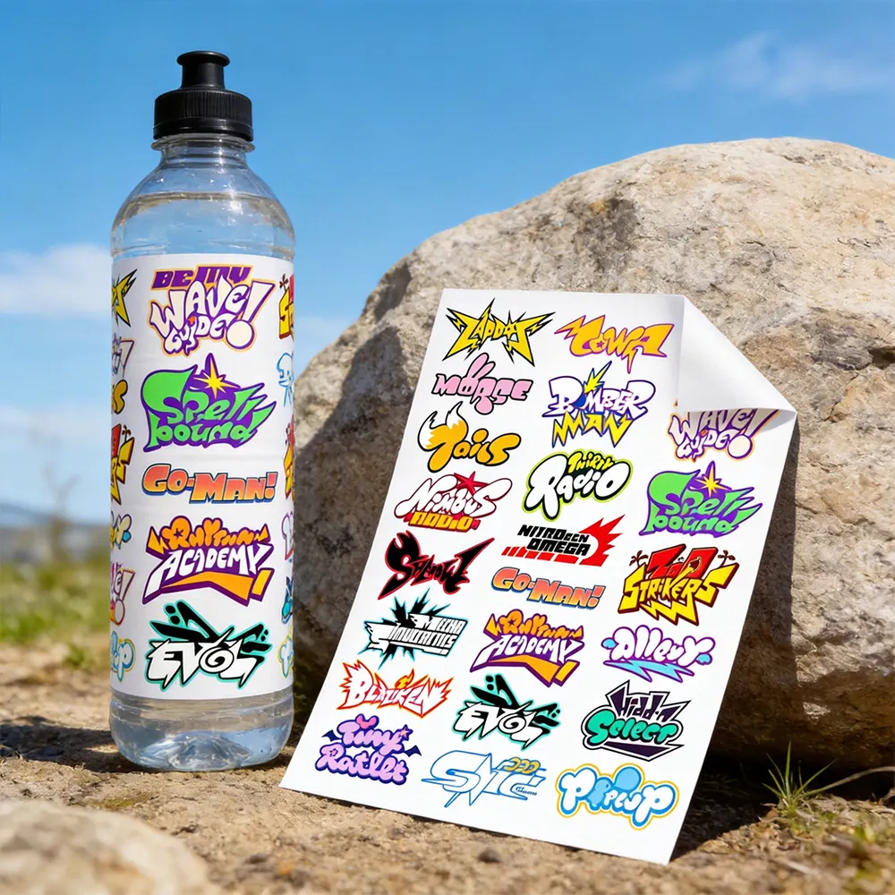 Wasserflaschen-Vinylaufkleberpapier