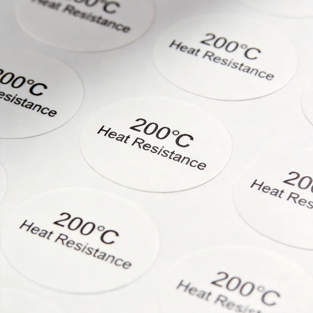 200C heat resistant labels