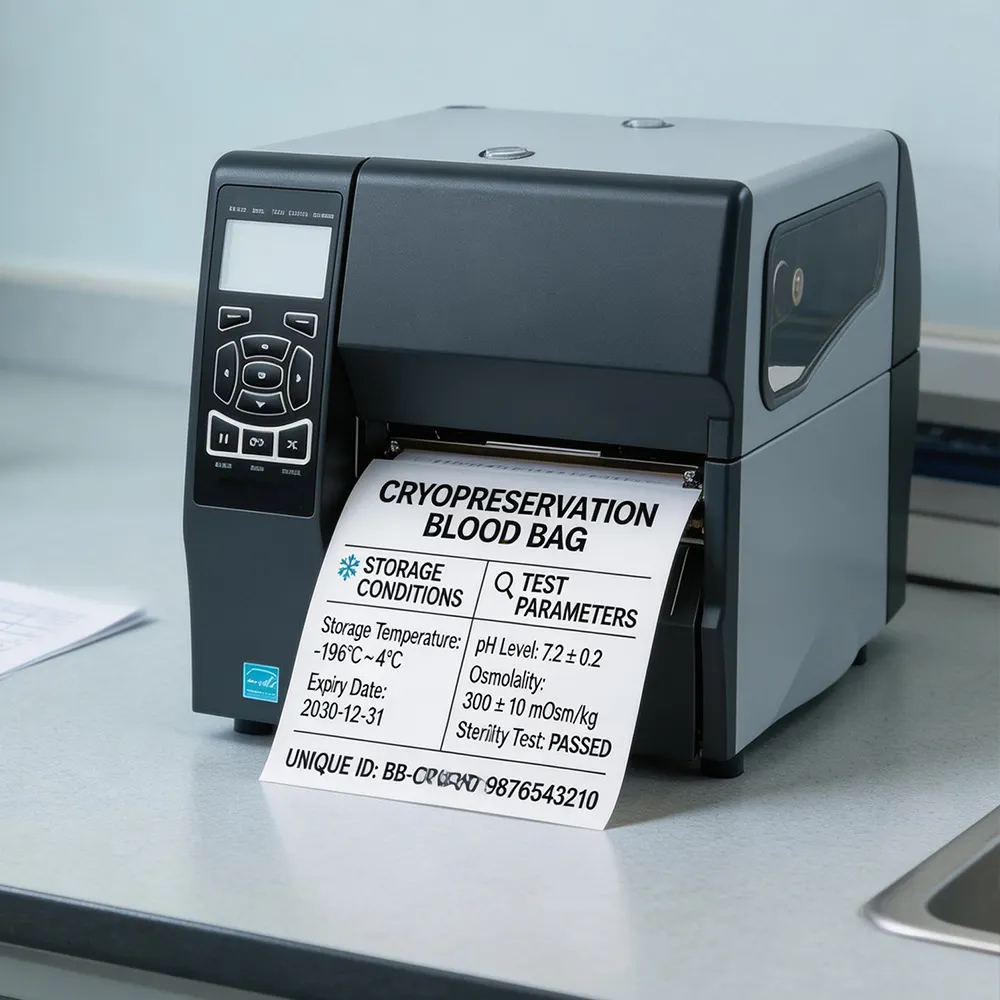 Barcode-Etiketten der Blutbeutel-Identifikation