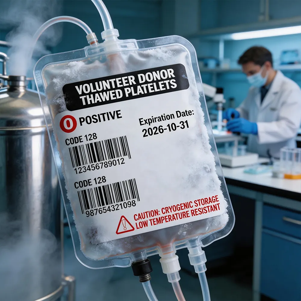 Deep Freeze Biobank-Etikett