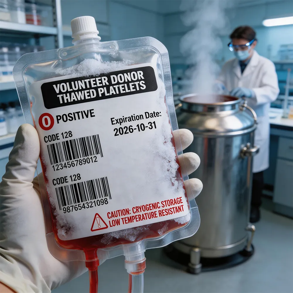 Deep Freeze Biobank-Etikett