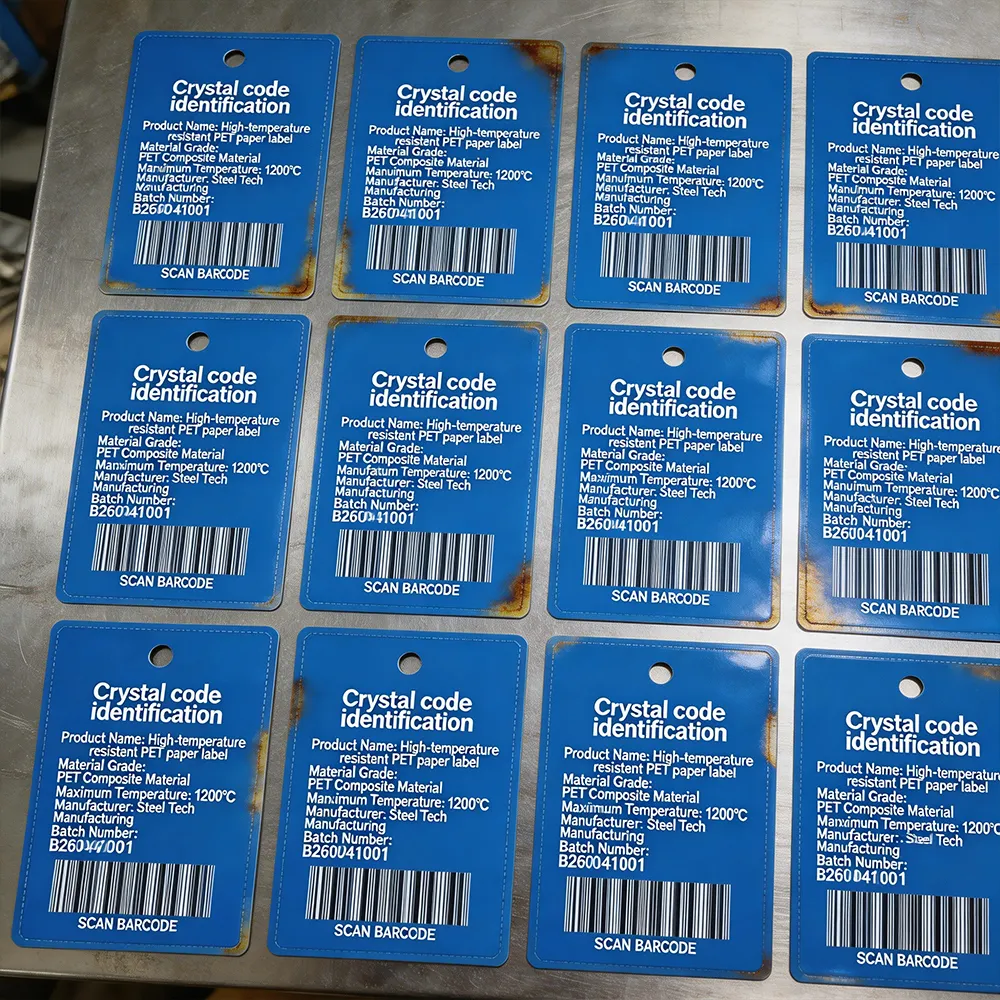 Metallspulen-Identifikationsetiketten