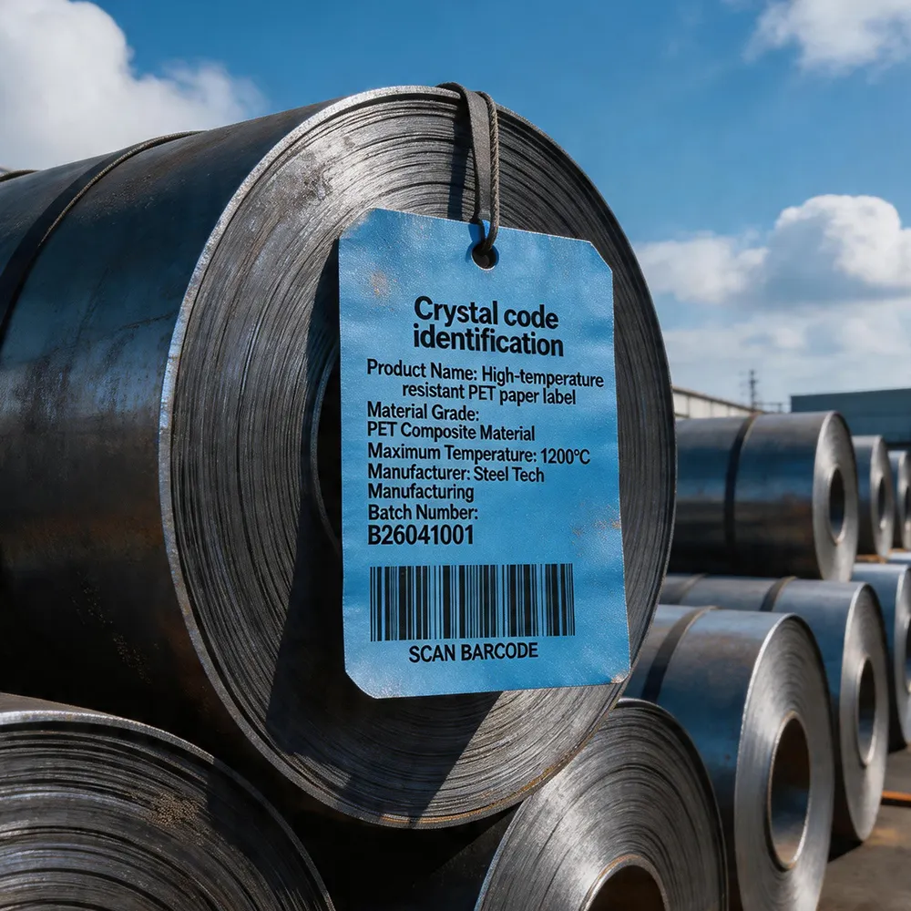 Stahlspulen-Etiketten