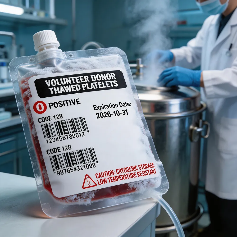 Transfusions-Tracking-Etikett