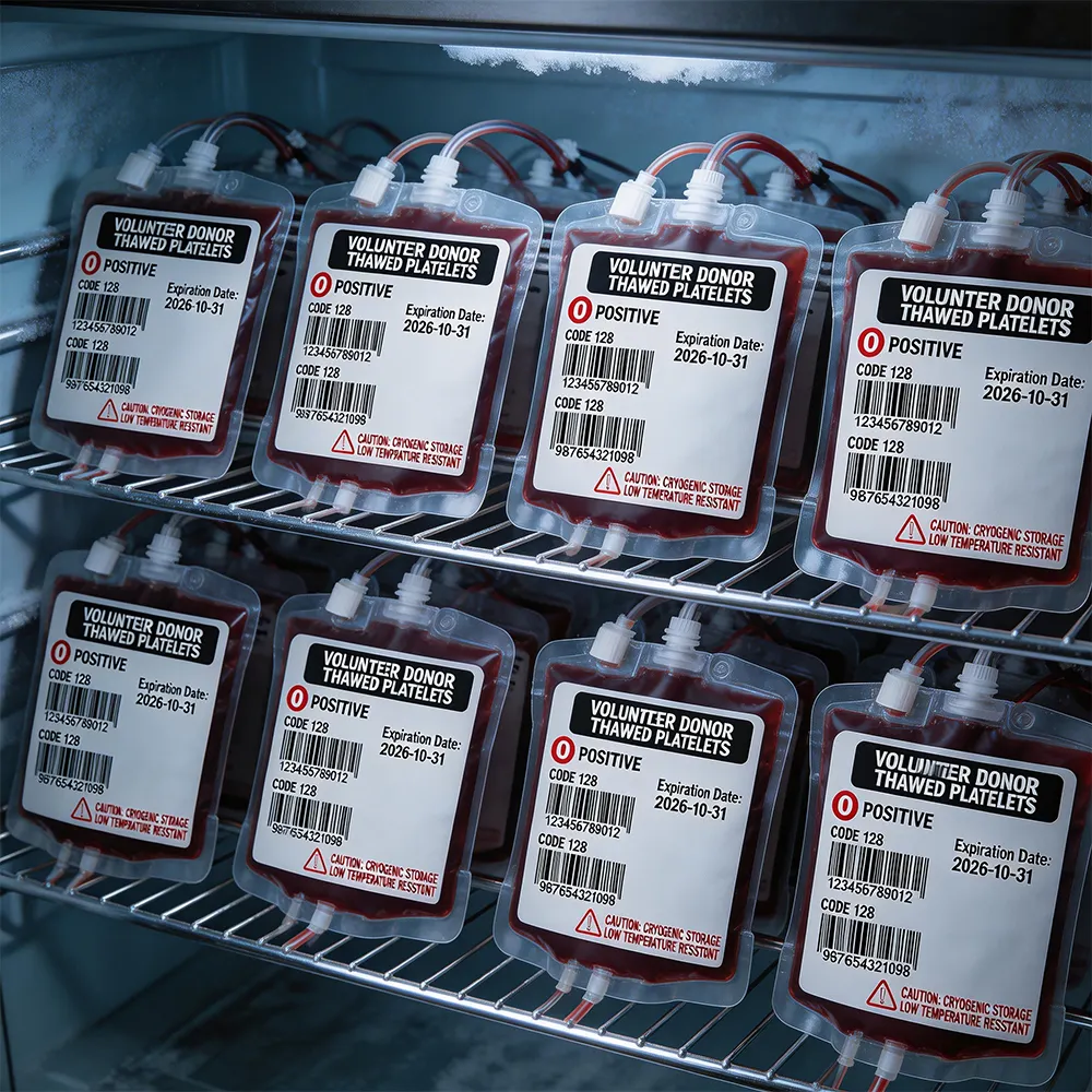Transfusions-Tracking-Etikett
