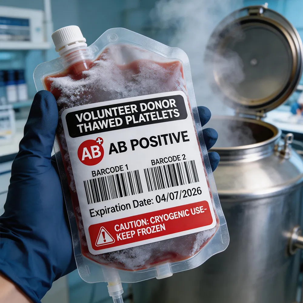Transfusions-Tracking-Etikett