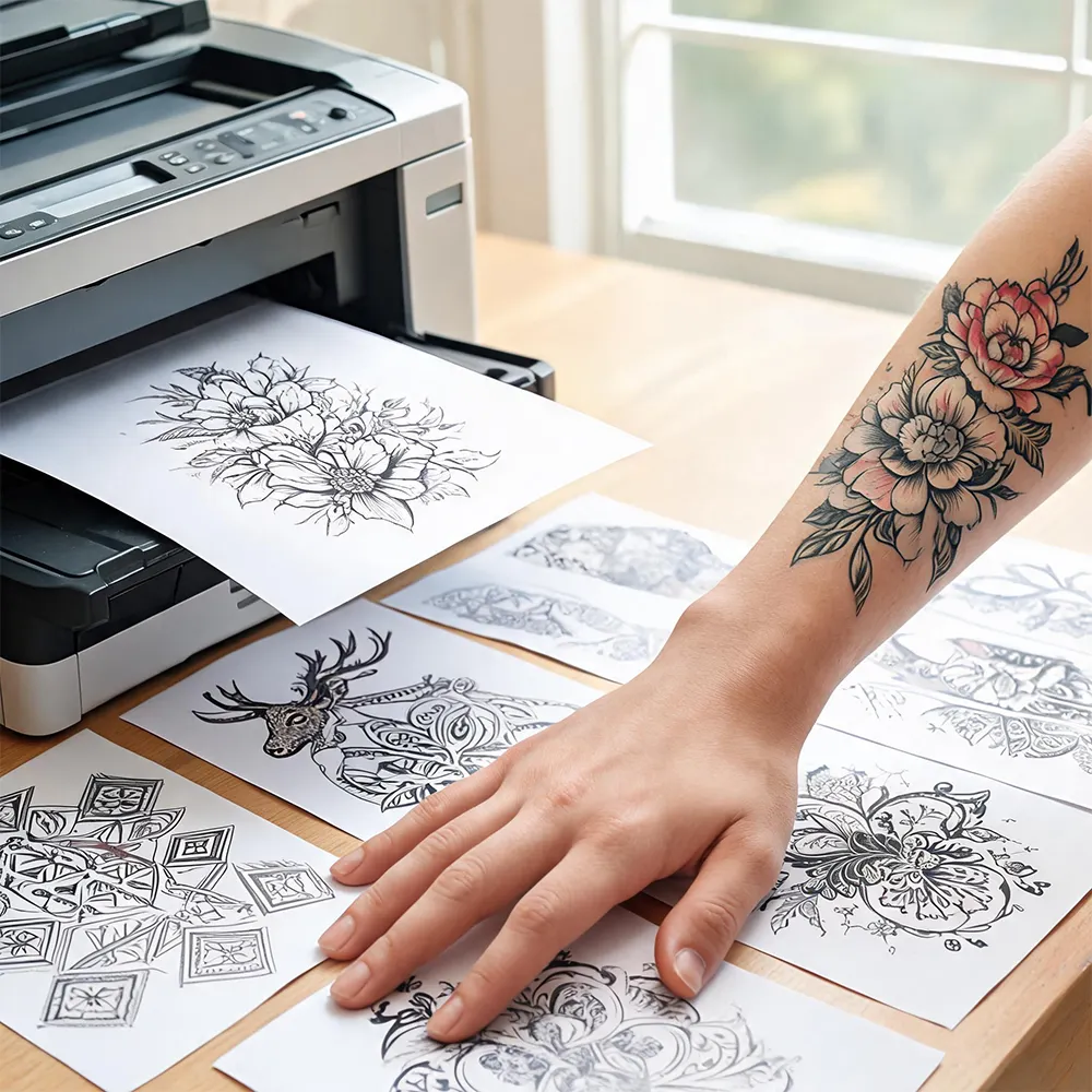 Tattoopapier in kosmetischer Qualität
