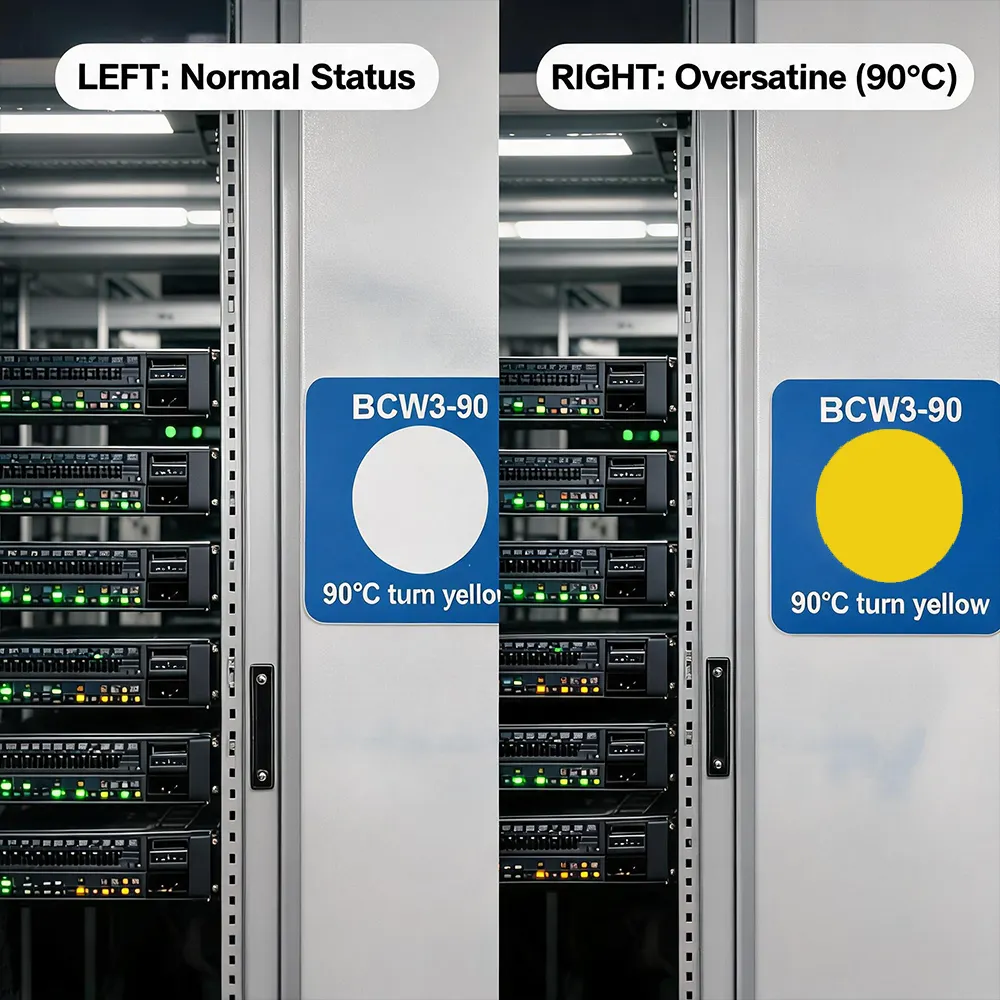 Individuell bedruckte Temperaturetikette