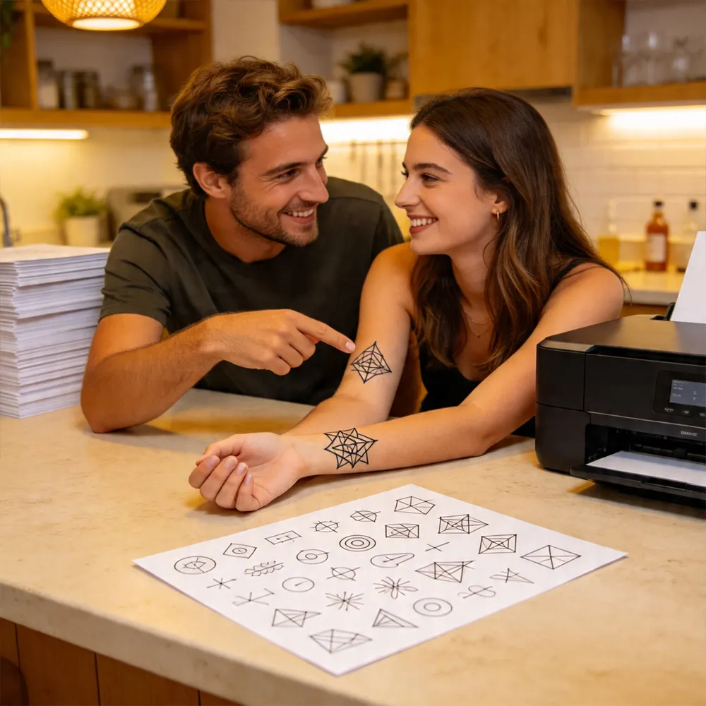 Individuelle temporäre Tattoos