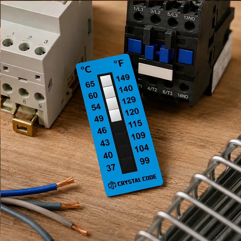 Digitales Temperaturanzeige-Label