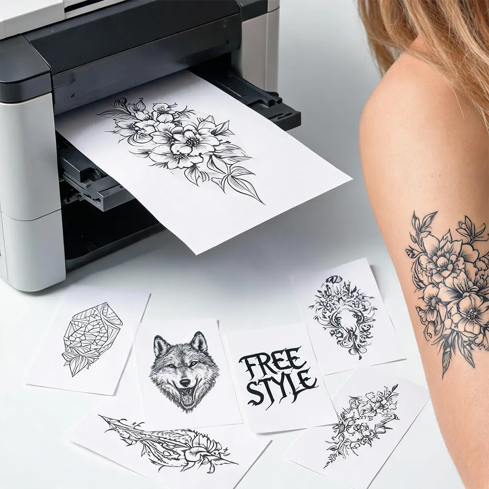 Einfach Tattoopapier auftragen