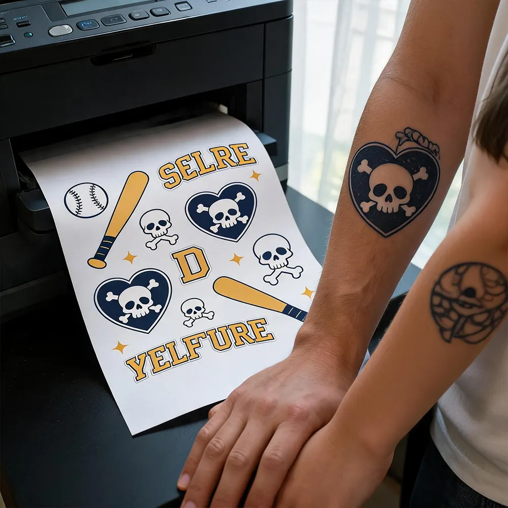 Einfach Tattoopapier auftragen