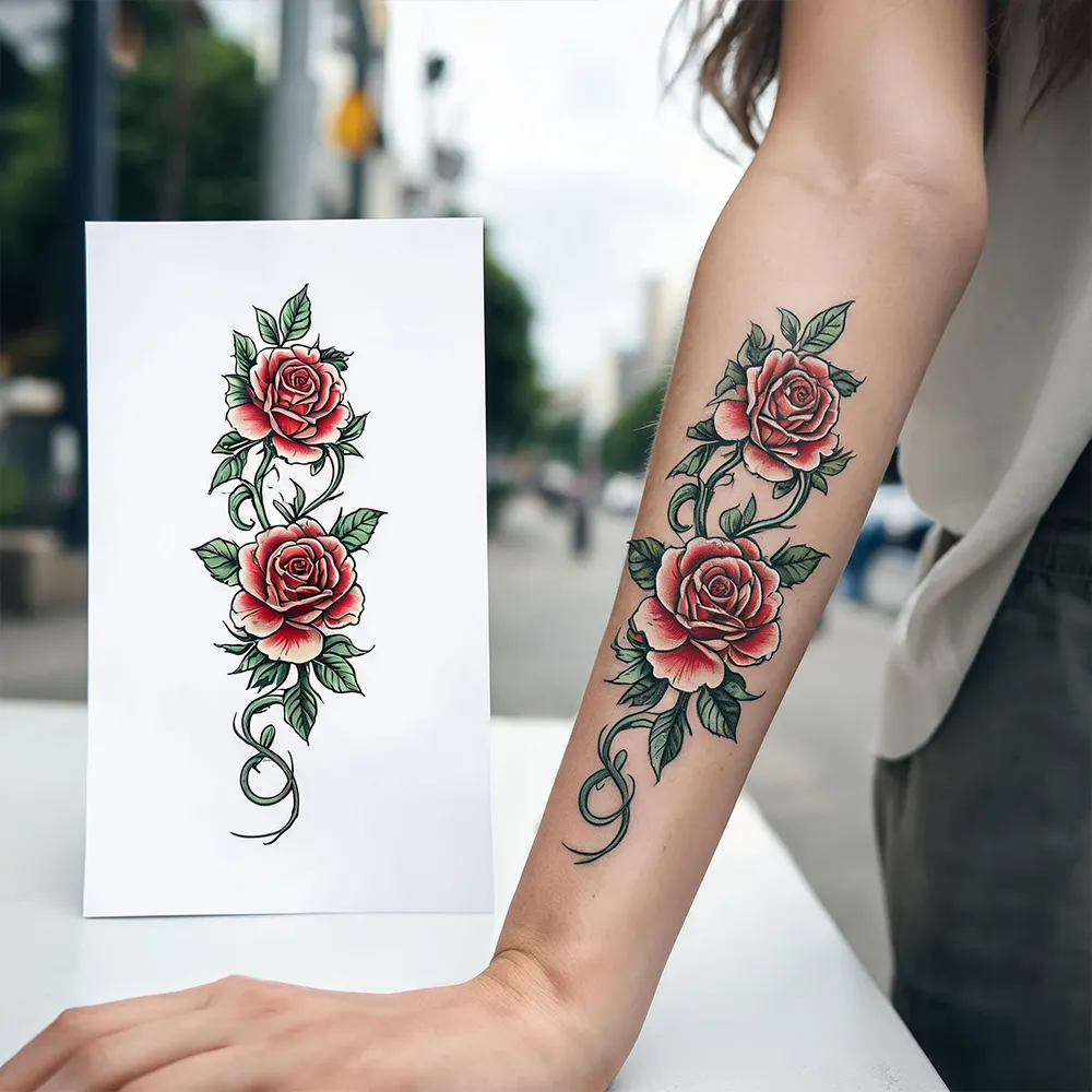 Einfach Tattoopapier auftragen
