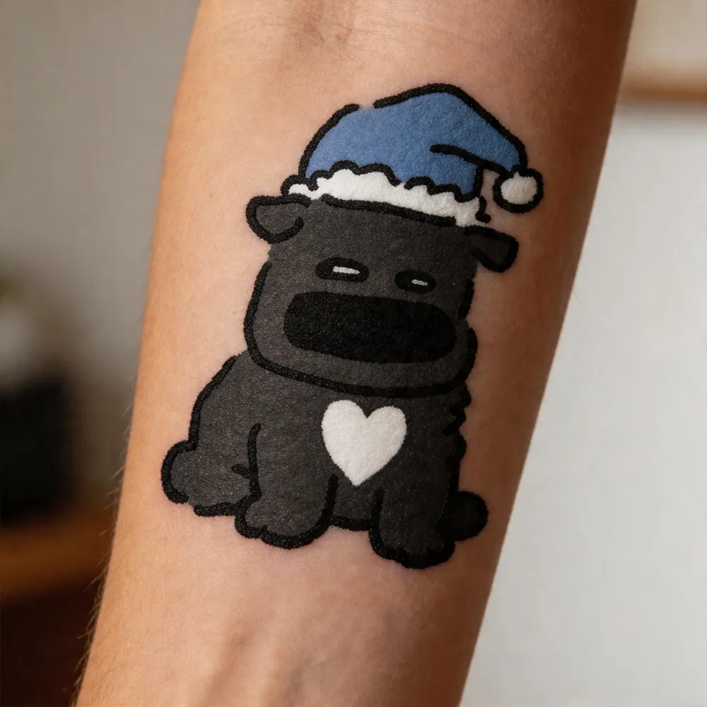 Selbstgemachte Tattoo-Aufkleber