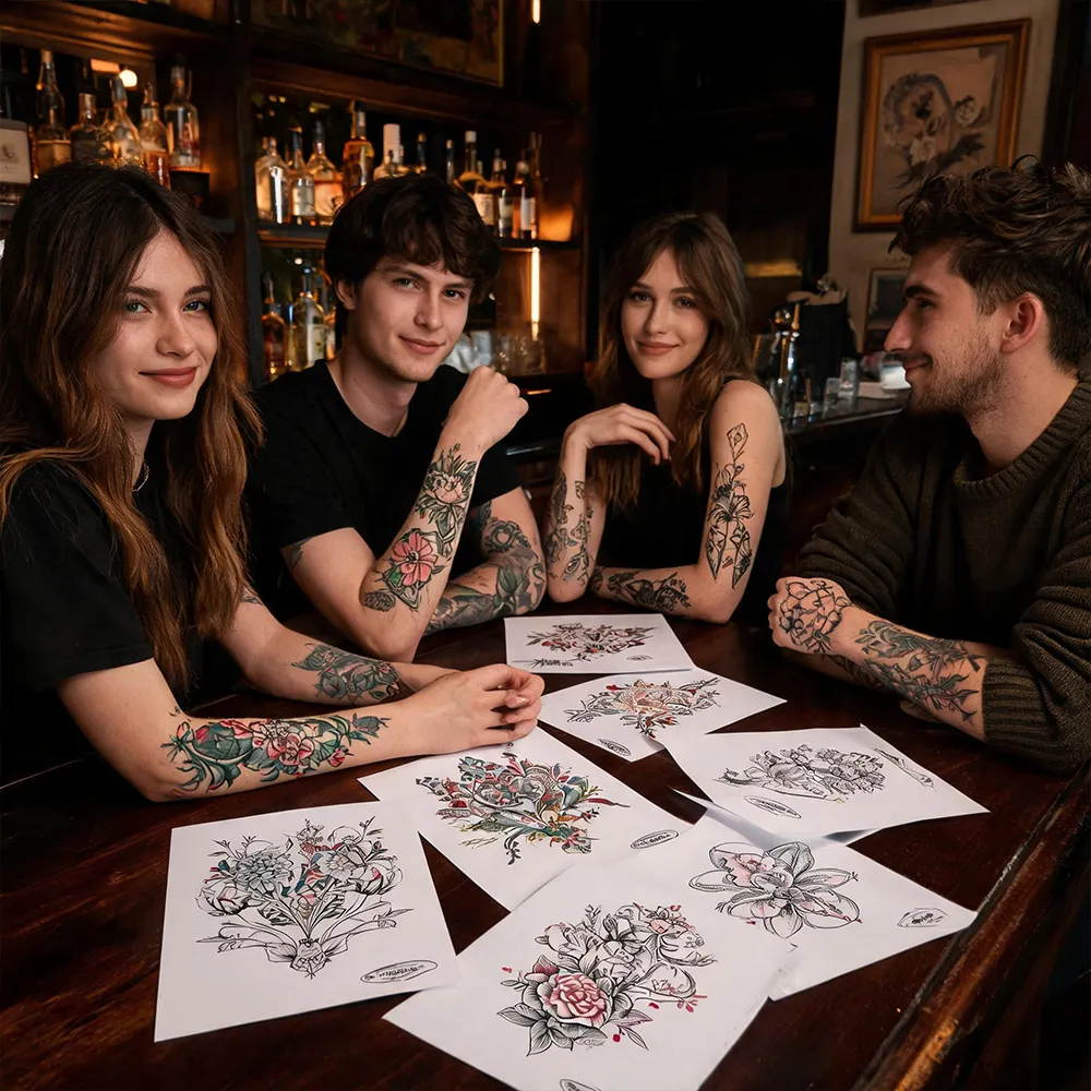 Großformatiges Tattoopapier