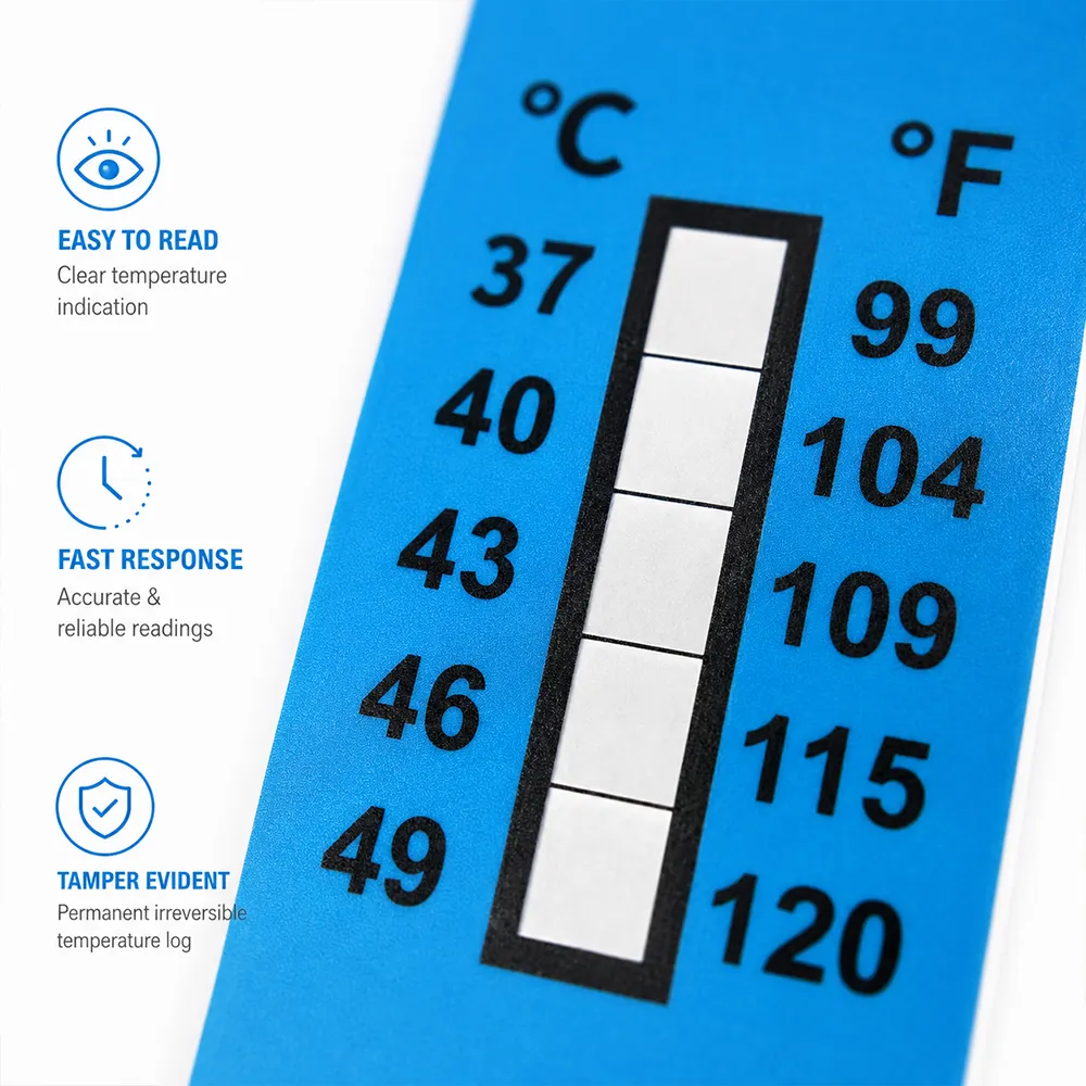 Logistik-Temperaturindikator-Etikett