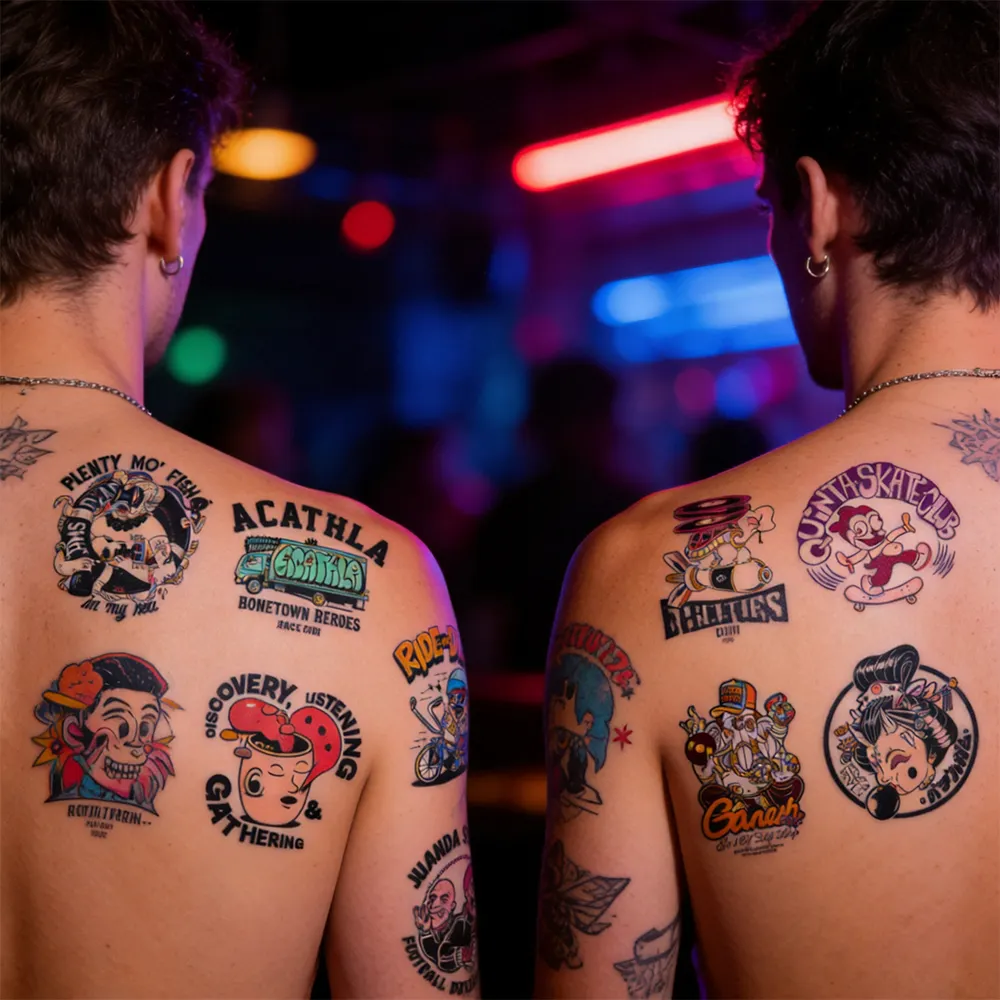 Werbe-Tattoo-Aufkleber