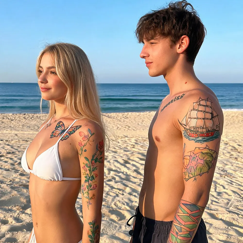 Werbe-Tattoo-Aufkleber