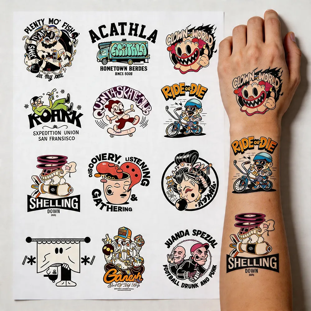 temporäres Tattoopapier